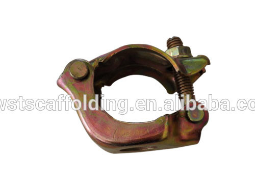 Pressed scaffolding single coupler