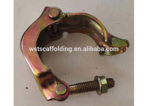 Pressed scaffolding single coupler