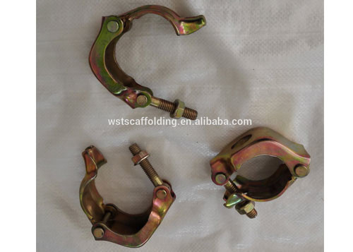 Pressed scaffolding single coupler