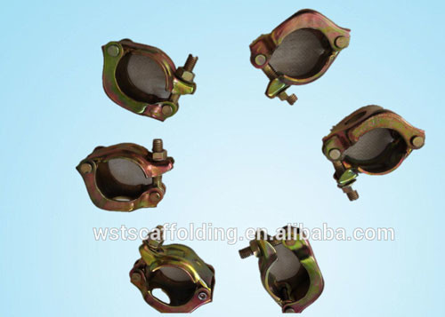 Pressed scaffolding single coupler