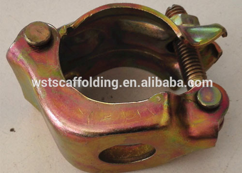 Pressed scaffolding single coupler